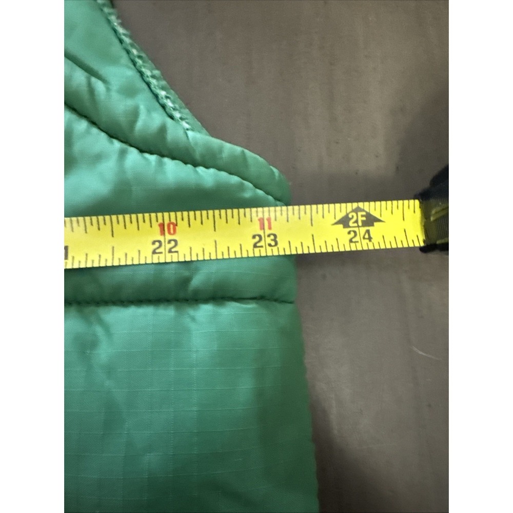 Vintage Zero Wear by Hyman Puffer Vest Men's Green  Full Zip Size L Heavy Zipper - Picture 7 of 9